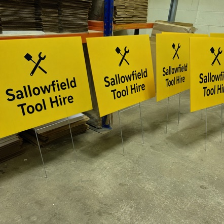 Campaign signs with logo printing