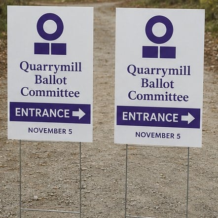 Polling-Place & Directional Signs with custom branding
