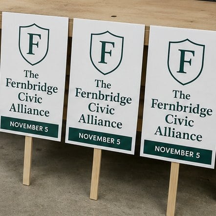 Rally & Hand-Held Signs with custom branding